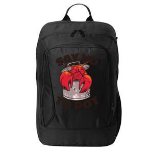 Say No To Pot Funny City Backpack