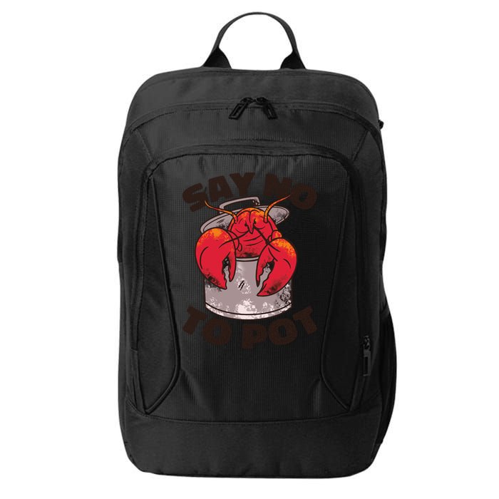 Say No To Pot Funny City Backpack