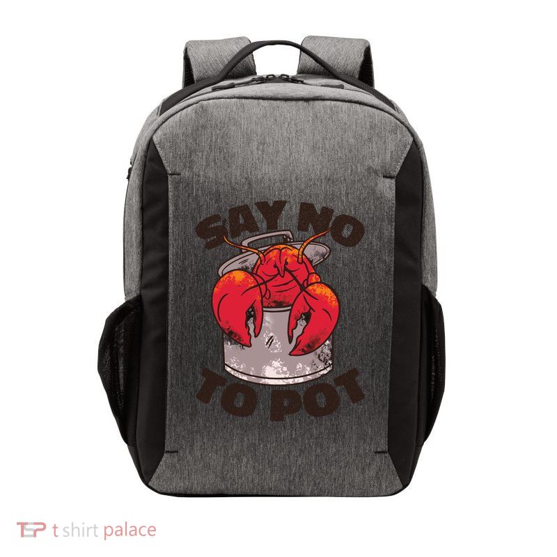 Say No To Pot Funny Vector Backpack