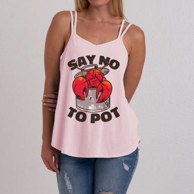 Say No To Pot Funny Women's Strappy Tank