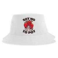 Say No To Pot Funny Sustainable Bucket Hat