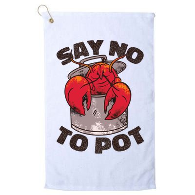 Say No To Pot Funny Golf Towel