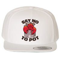 Say No To Pot Funny Wool Snapback Cap