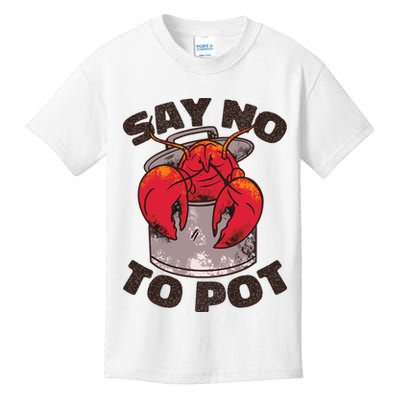 Say No To Pot Funny Kids T-Shirt