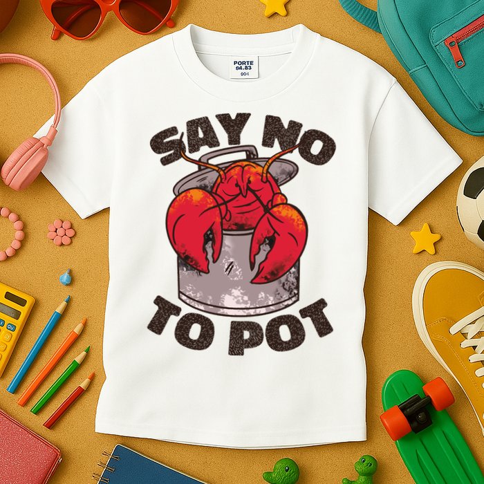 Say No To Pot Funny Kids T-Shirt