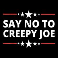Say No To Creepy Joe  Funny Anti Biden Quotes Youth Performance Sprint T-Shirt