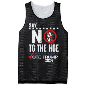 Say No To The Hoe Vote Trump Mesh Reversible Basketball Jersey Tank