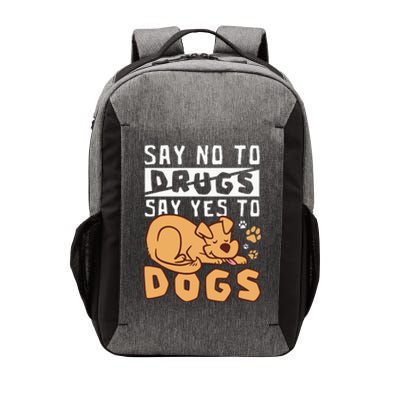 Say No To Drugs Say Yes To Dogs Red Ribbon Week Vector Backpack