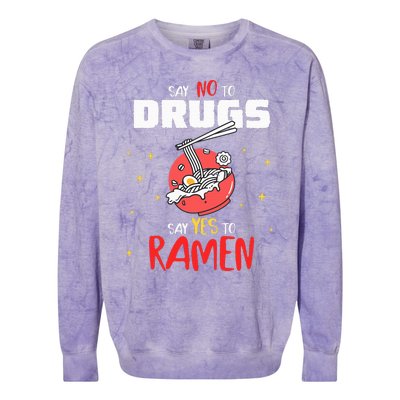 Say No To Drugs Say Yes To Ra Drug Red Ribbon Week Colorblast Crewneck Sweatshirt