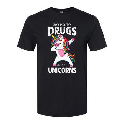 Say No To Drugs Say Yes To Unicorn Anti drug Red Ribbon Week Softstyle® CVC T-Shirt