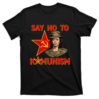 Say No To Kamunism Kamunist Funny Election 2024 Anti Kamala T-Shirt