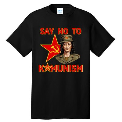 Say No To Kamunism Kamunist Funny Election 2024 Anti Kamala Tall T-Shirt