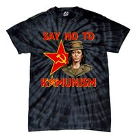 Say No To Kamunism Kamunist Funny Election 2024 Anti Kamala Tie-Dye T-Shirt