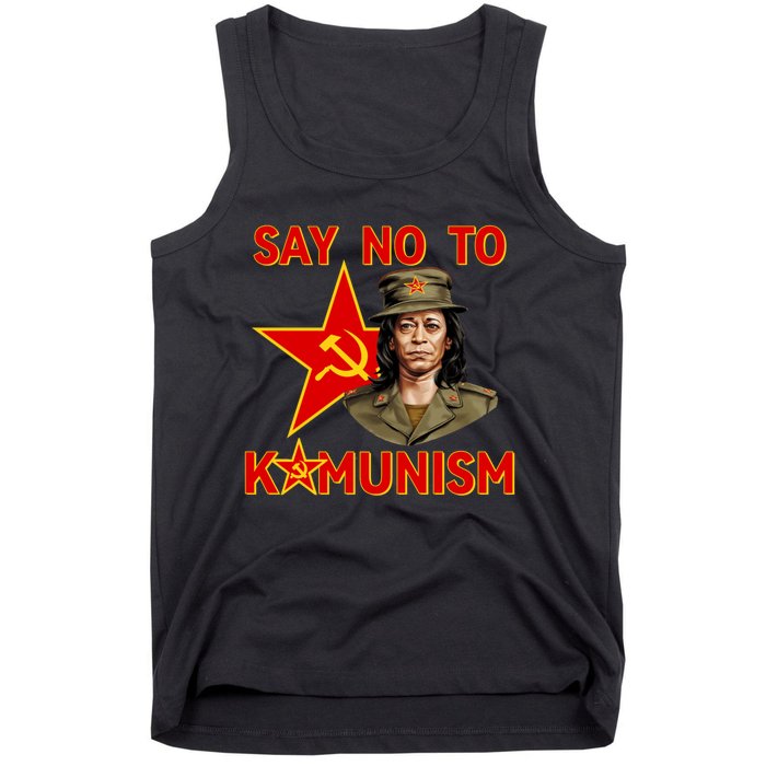 Say No To Kamunism Kamunist Funny Election 2024 Anti Kamala Tank Top