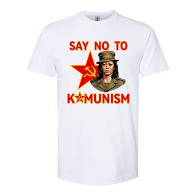 Say No To Kamunism Kamunist Funny Election 2024 Anti Kamala Softstyle CVC T-Shirt