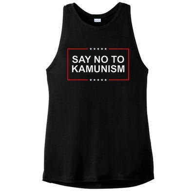 Say No To Kamunism Ladies PosiCharge Tri-Blend Wicking Tank