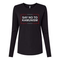 Say No To Kamunism Womens Cotton Relaxed Long Sleeve T-Shirt