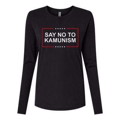 Say No To Kamunism Womens Cotton Relaxed Long Sleeve T-Shirt