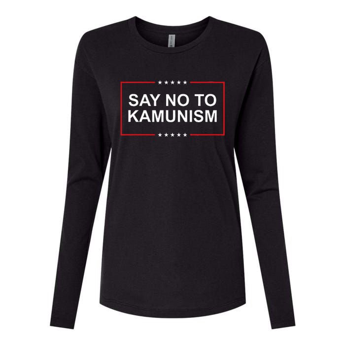 Say No To Kamunism Womens Cotton Relaxed Long Sleeve T-Shirt