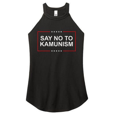 Say No To Kamunism Women's Perfect Tri Rocker Tank