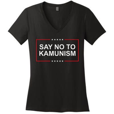 Say No To Kamunism Women's V-Neck T-Shirt