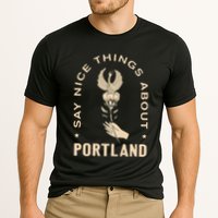 Say Nice Things About Portland Rose Bird Cooling Performance Crew T-Shirt