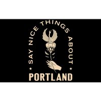 Say Nice Things About Portland Rose Bird Bumper Sticker