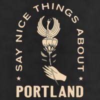 Say Nice Things About Portland Rose Bird Adult Drive Performance Visor