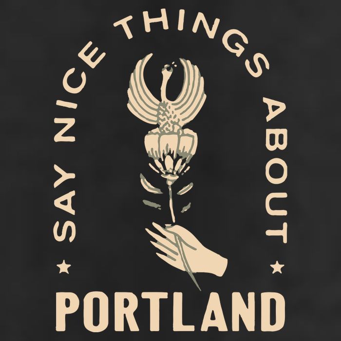 Say Nice Things About Portland Rose Bird Adult Drive Performance Visor