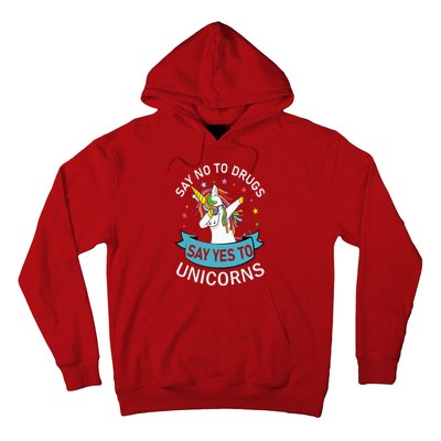 Say No To Drugs Say Yes To Unicorn Red Ribbon Week Hoodie