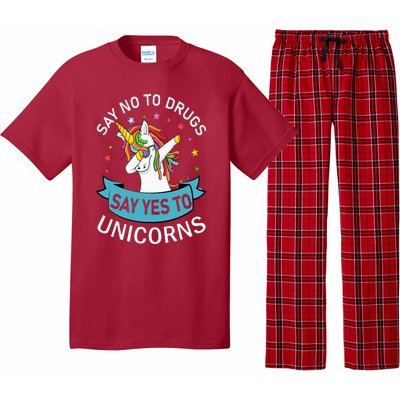 Say No To Drugs Say Yes To Unicorn Red Ribbon Week Pajama Set