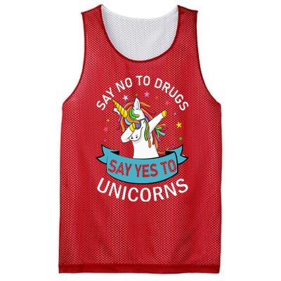 Say No To Drugs Say Yes To Unicorn Red Ribbon Week Mesh Reversible Basketball Jersey Tank