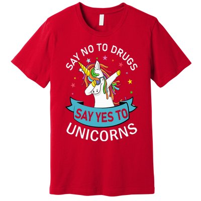 Say No To Drugs Say Yes To Unicorn Red Ribbon Week Premium T-Shirt