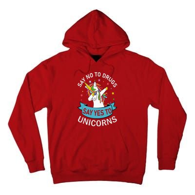 Say No To Drugs Say Yes To Unicorn Red Ribbon Week Tall Hoodie