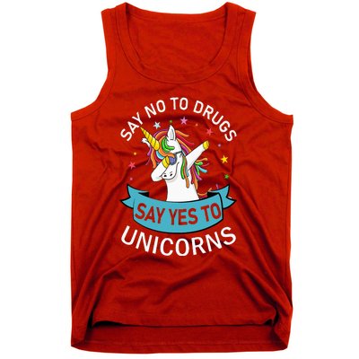 Say No To Drugs Say Yes To Unicorn Red Ribbon Week Tank Top