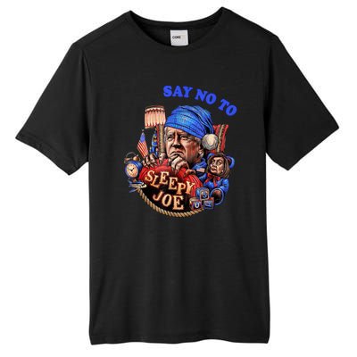 Say No To Sleep Joe, Funny AntiBiden Tall Fusion ChromaSoft Performance T-Shirt