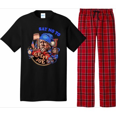 Say No To Sleep Joe, Funny AntiBiden Pajama Set