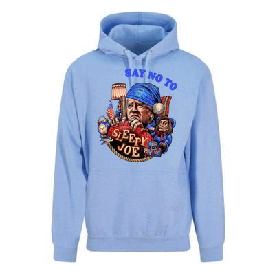 Say No To Sleep Joe, Funny AntiBiden Unisex Surf Hoodie