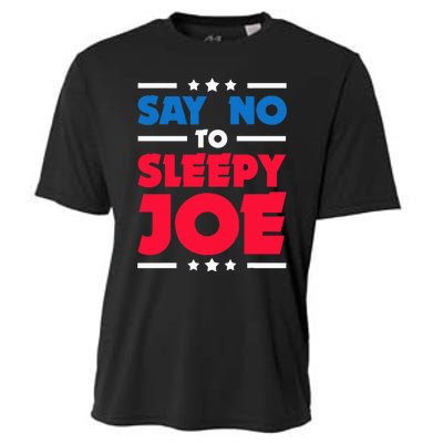 Say No To Sleepy Joe 2020 Election Trump Republican Gift Cooling Performance Crew T-Shirt