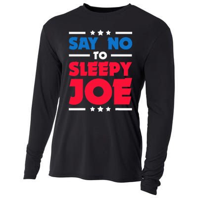 Say No To Sleepy Joe 2020 Election Trump Republican Gift Cooling Performance Long Sleeve Crew