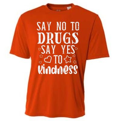 Say No To Yes To Kindness Red Ribbon Week Awareness Cooling Performance Crew T-Shirt