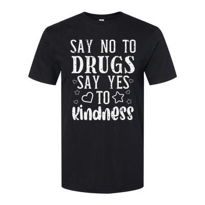 Say No To Yes To Kindness Red Ribbon Week Awareness Softstyle CVC T-Shirt