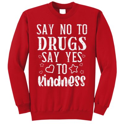 Say No To Yes To Kindness Red Ribbon Week Awareness Sweatshirt