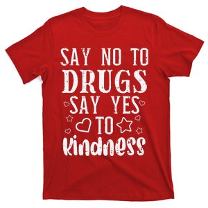 Say No To Yes To Kindness Red Ribbon Week Awareness T-Shirt