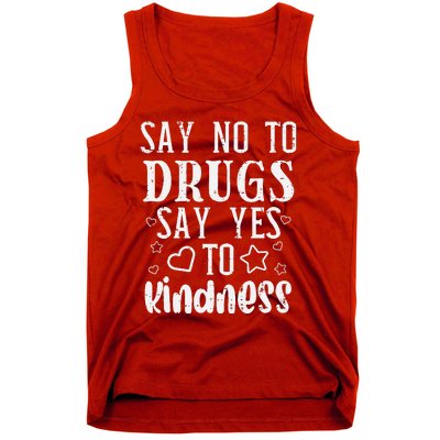 Say No To Yes To Kindness Red Ribbon Week Awareness Tank Top