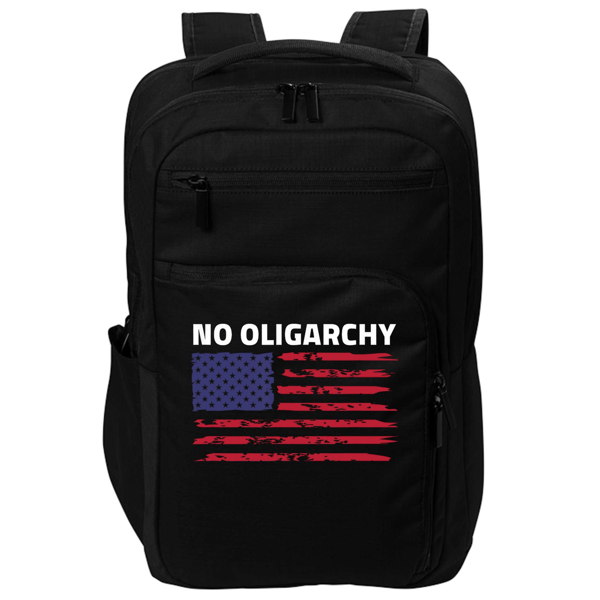 Say No To Oligarchy USA US American Mens Womens  Impact Tech Backpack