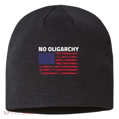 Say No To Oligarchy USA US American Mens Womens  Sustainable Beanie