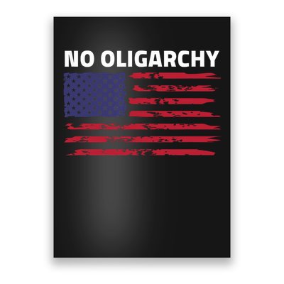 Say No To Oligarchy USA US American Mens Womens  Poster