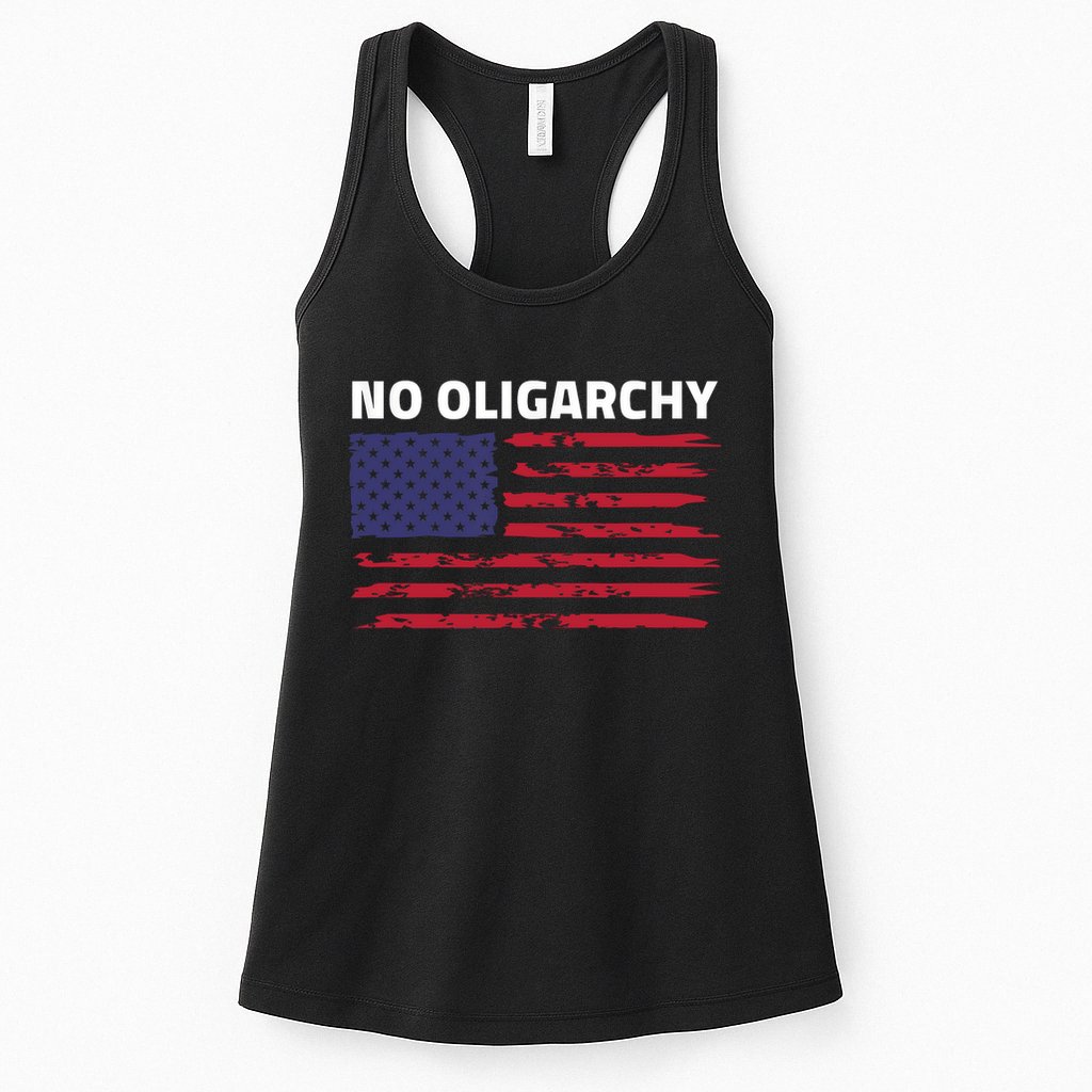 Say No To Oligarchy USA US American Mens Womens  Womens Tank Top