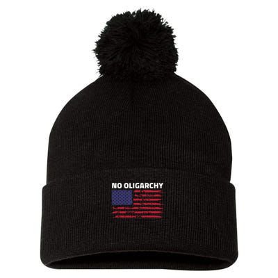 Say No To Oligarchy USA US American Mens Womens  Pom Pom 12in Knit Beanie